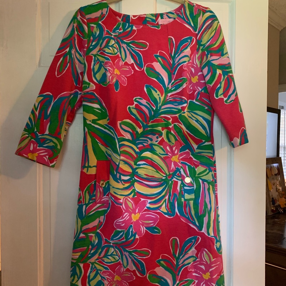 Lilly Pulitzer 3/4 sleeve Shift Dress